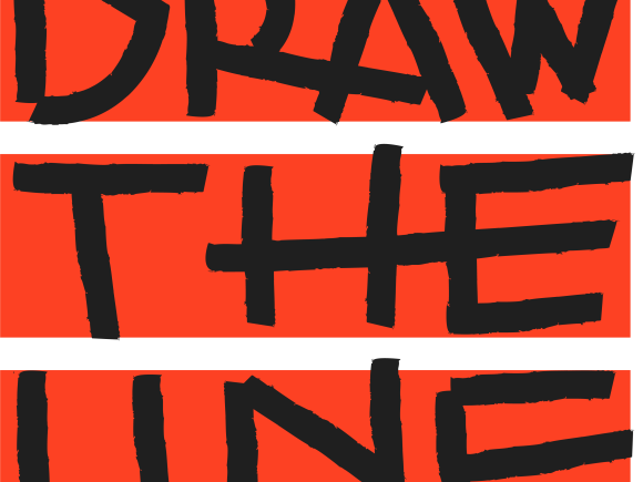 Logo for Draw The Line at website drawtheline.world