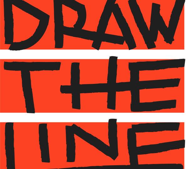 Logo for Draw The Line at website drawtheline.world
