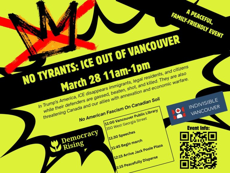 A bright green poster with black lines exploding and the No Kings crown with a red X over it logo; information on the poster is in the page text.